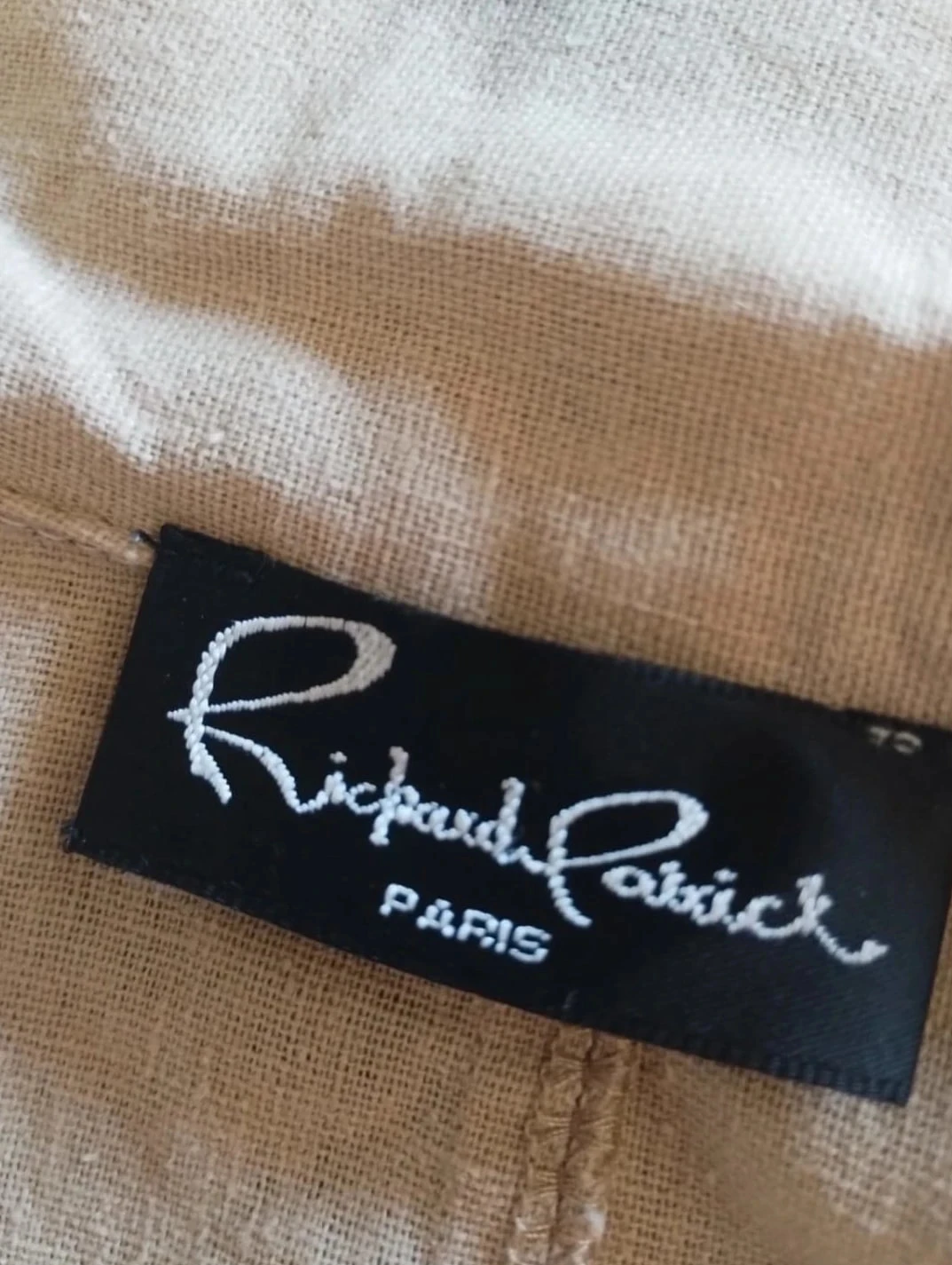 Veste marrom claro, Richard patrick, viscose/linho, T42 – photo 8